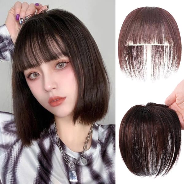 Wig Patch Simulated Hair Natural And Traceless Lightweight And Breathable Straight Hair One Piece Patch