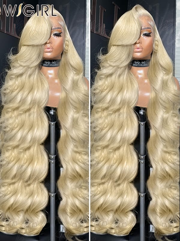 250% Honey Blonde 613 Body Wave 13x4 13x6 Lace Front Human Hair Wigs Remy Brazilian Transparent Pre Plucked Lace Frontal Wig